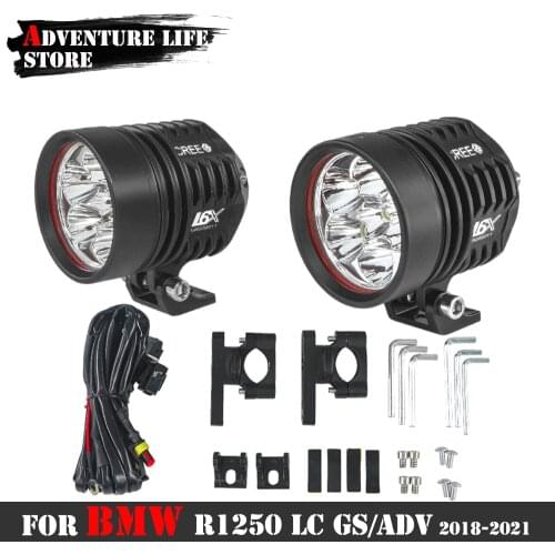 Motorcycle LED Auxiliary Fog Light CNC Housing Assembly Driving Passing Lamp Plug&Play 40W For BMW R1250GS LC ADV R 1250 GS 2021