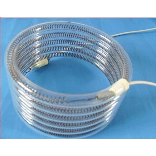 Clear helix quartz tube for Muffle furnace and heater tube