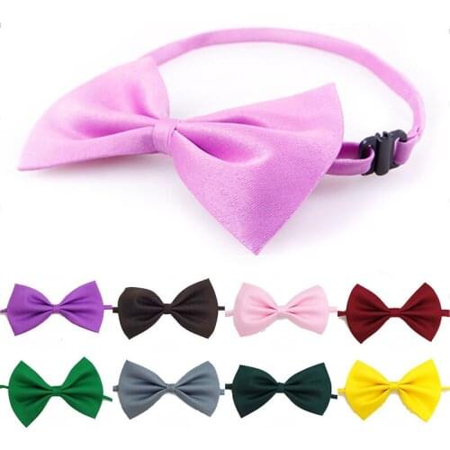 Pet Bow Tie for Dogs and Cats Adjustable Dog Necktie Bow Tie Collar Puppy Grooming Accessories for Pet Wedding Party