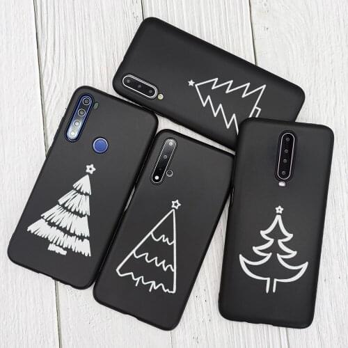 Christmas Tree Silicone Case For Huawei P40 Lite P30 P20 Pro P Smart Z Phone Cover Soft Y9 Prime 2019 NOVA 7i 7SE 5T Coque