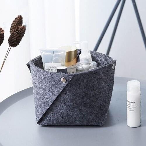 Foldable Cosmetic Storage Basket Makeup Organizer Multifunctional Sundries Storage Box