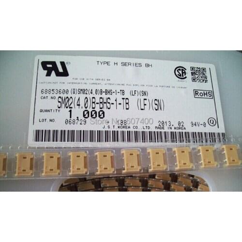 SM02(4.0)B-BHS-1-TB Header Connectors terminals housings 100% new and original parts SM02(4.0)B-BHS-1-TB (LF)(SN)