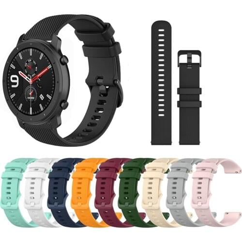 Sport Silicone Strap for Amazfit GTR 47mm 42mm Silicone Quick Release Replacement Accessories Band for Amazfit Gts Stratos 2/3