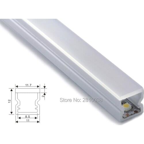 50 X 2M Sets/Lot Super slim aluminum profile for led light and 11mm wide U type aluminium led housing profile for wall light