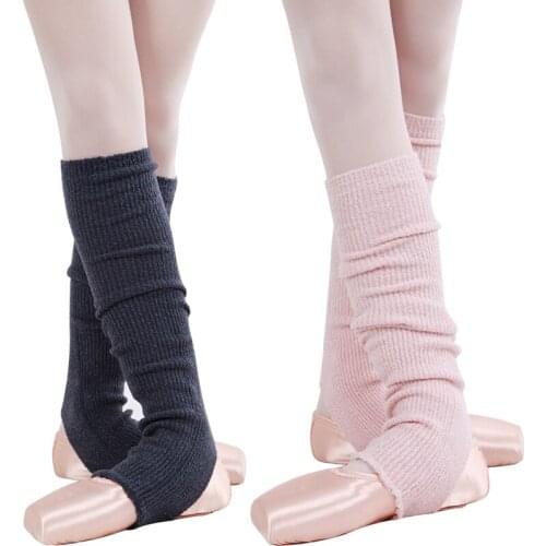 Adults Winter Leg Warmers Knitted Leggings Warmers For Dance Women Beenwarmers Girl Long Latin/Ballet Dance Sock Black Ballerina