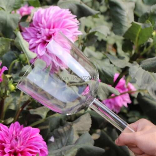 Sound healing clear crystal singing bowls with handle 7 inch