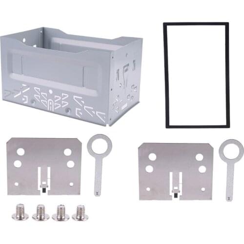 1Set Universal Car Van Stereo Radio Double 2 Din Radio Panel Mounting Cage Frame