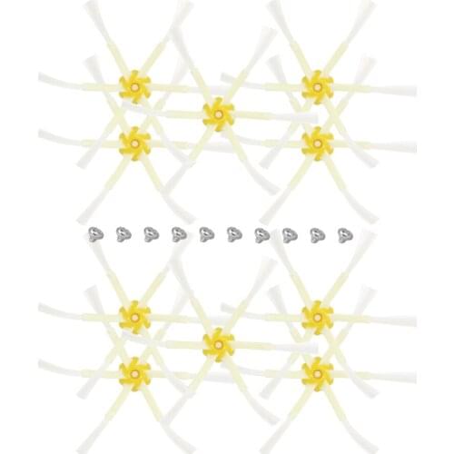 10pcs Side Brush+10pcs screws for iRobot Roomba 500 600 700 Series 550 560 630 650 760 770 780 Vacuum Cleaner Accessories Parts
