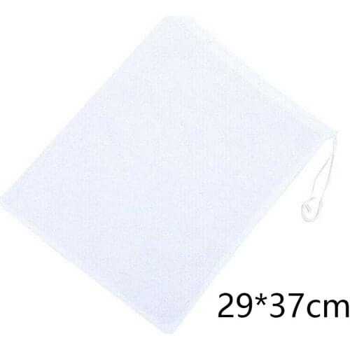 20Pcs/Set 37*29cm Portable Drawstring Shoes Non-woven Cloth Clear Storage Bag Dust Bags Travel Pouch