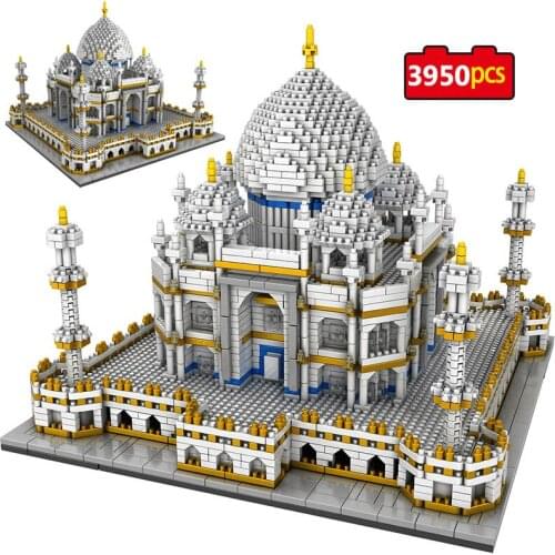 3950Pcs Landmarks Taj Mahal Model Building Block Toys for Kids Creator Blocks World Famous Educational Bricks