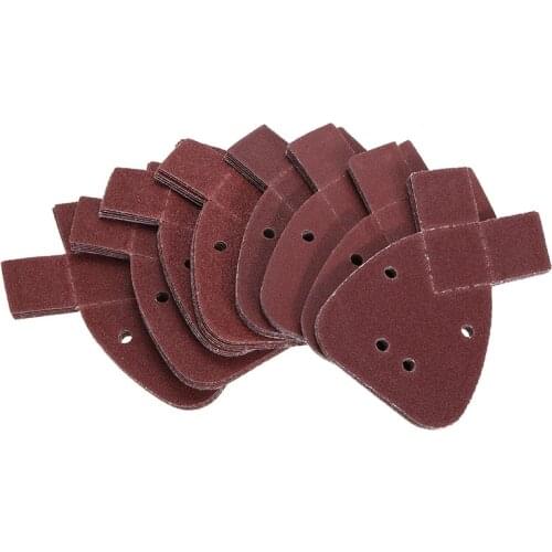 40Pcs Sander Sandpaper Sanding Paper Hook and Loop Assorted 40/60/80/120 Grit For Black & Decker Mouse 140mm Detail Sanders