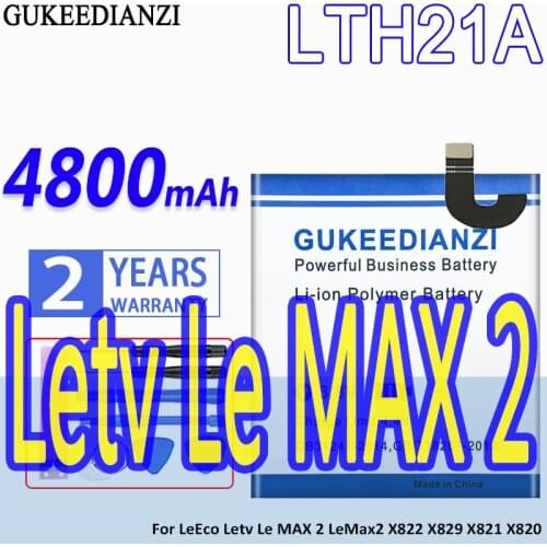 GUKEEDIANZI LTH21A 4650mAh Battery For LeEco Letv Le Phone Le MAX 2/5.7inch/X821 X820 Mobile Phone Replacement Battery