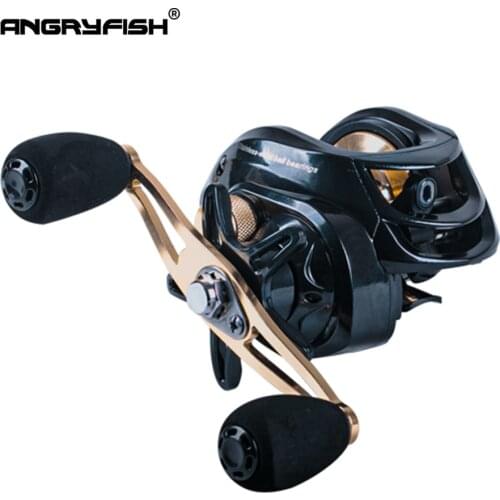 Angryfish Baitcasting Reel Dual Brake System Reel 7KG Max Drag 10+1 BBs 6.3:1 High Speed Fishing Reel
