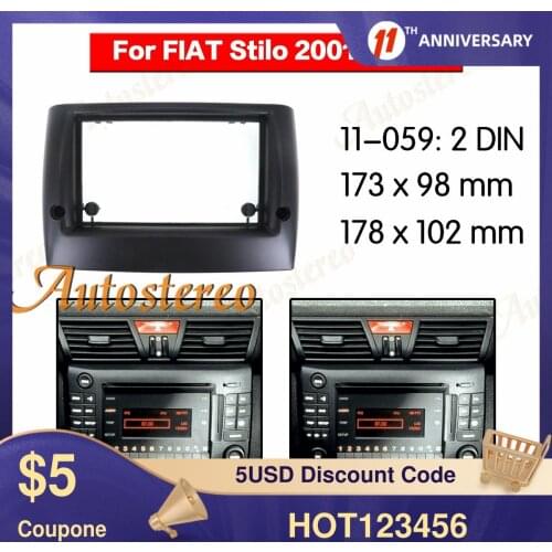 Car Audio Car Fascia Dash Kit Panel Frame For 2010 FIAT STILO Car GPS Panel Dash Kit Installation Frame Trim
