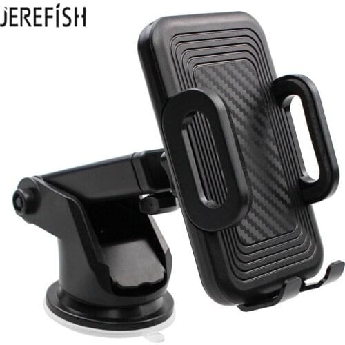 Windshield Car Phone Mount Dashboard Cell Phone Holder Cradle for Car with Sticky Suction Easy One-Touch for iPhone Huawei