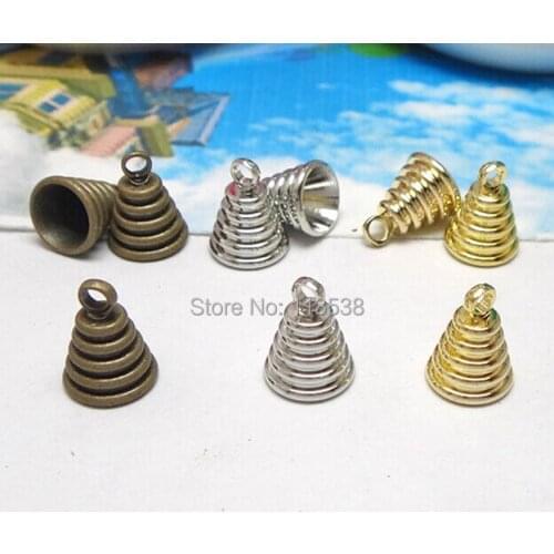 Free ship!!! NEW 100pcs/lot bronze 8x10mm cap pendant connector fit glass cover vial DIY (price is only the metal cap)