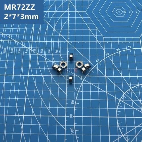 Free Shipping high quality 10pcs MR72ZZ 2*7*3 mm Miniature MR72 ZZ deep groove Ball Bearings WML2007 ZZX R-720ZZ Y03 MR72