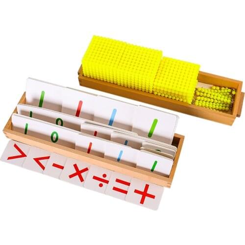 Montessori Decimal Bank Game Beads Mathematics Teaching Materials
