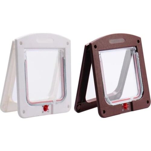 Lockable Cat Door Cat Flap Door For Interior Exterior Doors Weatherproof Pet Doors For Cats Doggie Suitable For Window Wall