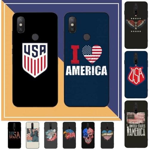 America USA Flag Phone Case for Redmi Note 8 7 9 4 6 pro max T X 5A 3 10 lite pro