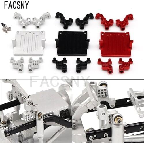 Metal Front & Rear Adjustable Shock Damper Towers Mount Upgrade Parts for 1/24 RC Crawler Axial SCX24 90081 AXI00001 Accessories