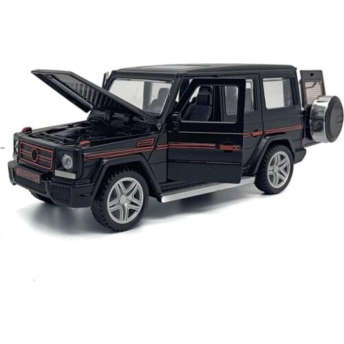 1:32 High Simulation Metal G65 Off-road Alloy Car Model Sound And Light Pull Back Car Childrens Toy Car For Kids Gifts