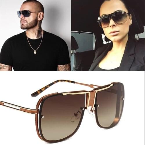 NEW Fashion Cool Unique Square Aviation Style Cascais Sunglasses Men Brand Design Sun Glasses Oculos De Sol Masculino