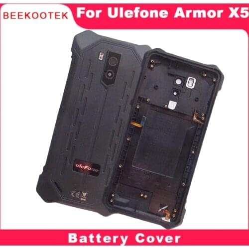 New Ulefone Armor X5 Battery Cover with Microphone Camera Lens and Power Volume Cable Replacement For Ulefone Armor X5 Phone