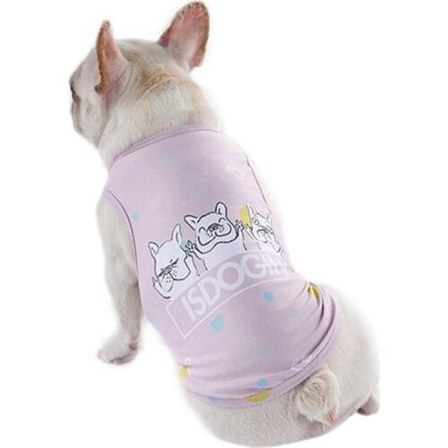 Summer Cooling Pet Vest Clothes Fat Dog Shirt Clothes Dogs Vest For Dogs Cooling Costume Pug