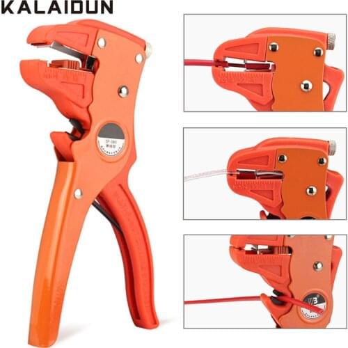 KALAIDUN Wire Stripper Pliers Cable Cutter Tool Cutting Stripping Pliers Automatic Precision Adjustable Multitool Hand Tools