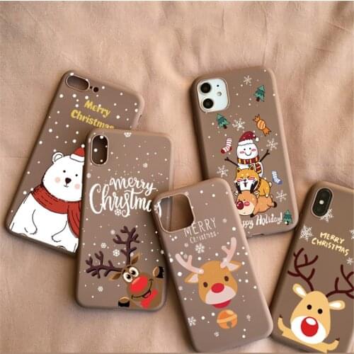 Merry Christmas Case For Samsung Galaxy S21 S20 FE S10 S8 S9 Note 20 Ultra 10 Plus Pro Lite 8 9 5 S7 Edge S10e Deer TPU Fundas