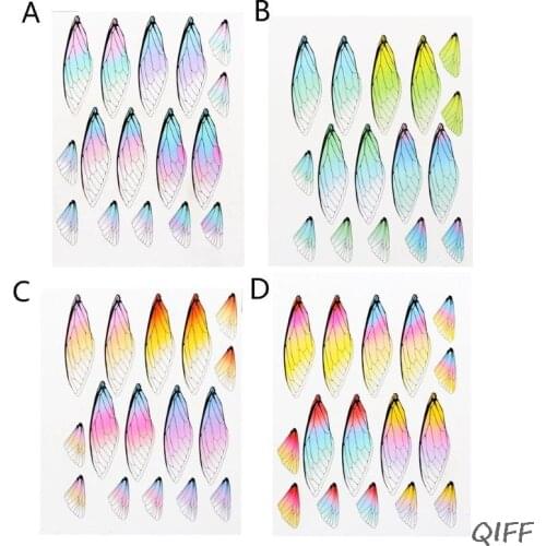 Dragonfly Cicada Butterflies Simulated Wing Material Pendant Earring DIY Jewelry
