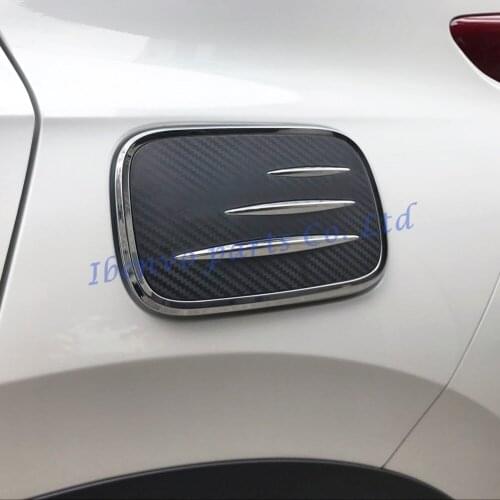 Chrome Carbon Fiber Texture Gas Oil Cover Lid Fuel Tank Cap For Honda CRV 2017 2018 CR-V 5th Car Styling Moulding Accessories