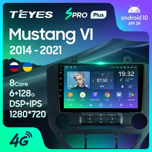 TEYES SPRO Plus For Ford Mustang VI S550 2014 - 2021 Car Radio Multimedia Video Player Navigation GPS Android 10 No 2din 2 din dvd