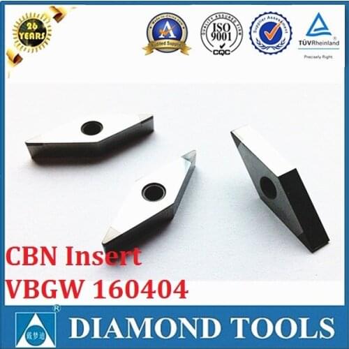 VBGW160404 cbn insert PCBN insert for hardened steel HRC 58-62