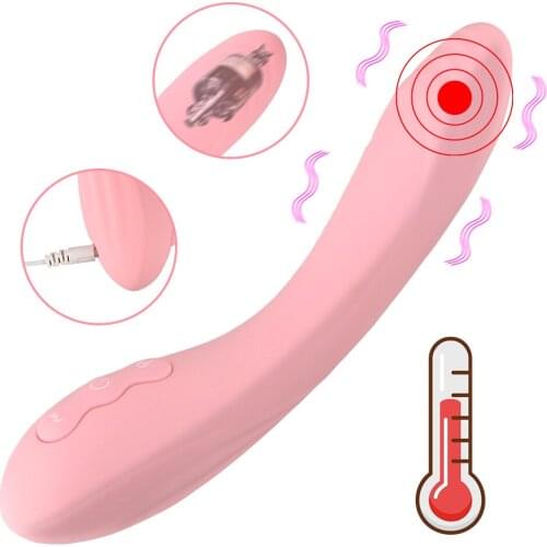 10 Vibrating Modes Heating Magic Wand Stick Vibrator Sex Toys For Women Woman Dildo For Anal Plug Clitoris Vagina