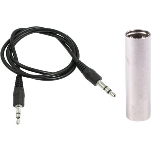 XLR 3 Pin Male-Male Inline Connector/Adaptor/Coupler & 23 Inch Long 2.5Mm Male To 3.5Mm Male Audio Adapter Cable