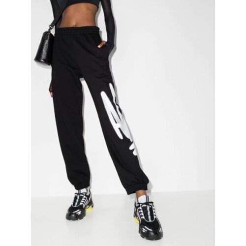 Winter 10.24 2021 Autumn New Fashion Letter Print Sweatpants Harem Women Loose Casual Cotton Pants