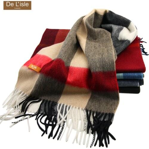 2019 Winter New Arrival Top Quality Thick Long 100% Cashmere Scarf Fashion Cape Shawl Warm Wrap Classical Plaid Premium Gift