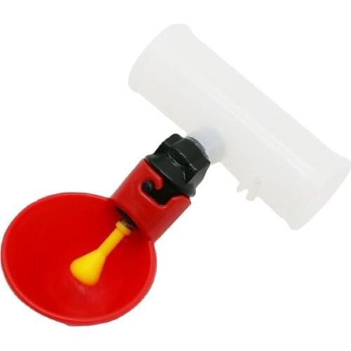 10Pcs Chicken Red Bowl Automatic Drinker Pigeons Drinking Water Bowl Thick Drinking Cups Bird Waterer Feeders Feeding Supplies