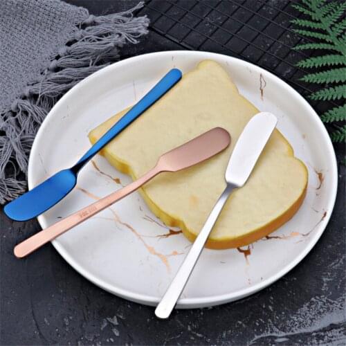 304 Stainless Steel Butter Knife Pizza Cheese Dessert Jam Knife Cutlery Cream Knifes Breakfast Toast Bread Knife Kichen Tools
