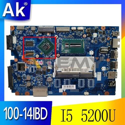 Akemy CG410/CG510 NM-A681 Motherboard For Lenovo 100-14IBD Laptop Motherboard CPU I5 5200U GT920M DDR3 100% Test Work