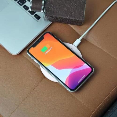 15W wireless ultra-thin charger new product 10W aluminum alloy mobile phone wireless charger gift gift Android Apple universal