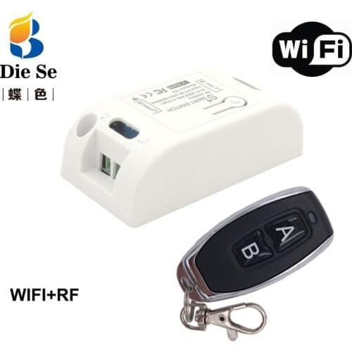 Wifi Wireless Switch Compatible with AC 220V 110v Wireless Wi-fi Light Timer Switch For Home Automation Smart Remote Control