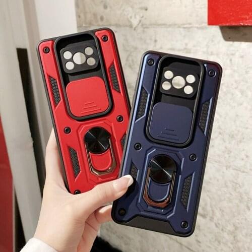 Slide Camera Lens Protect Phone Case for Xiaomi POCO M3 X3 Pro NFC F3 MI 11 Lite 11X Pro 11i Military Grade Bumpers Armor Cover