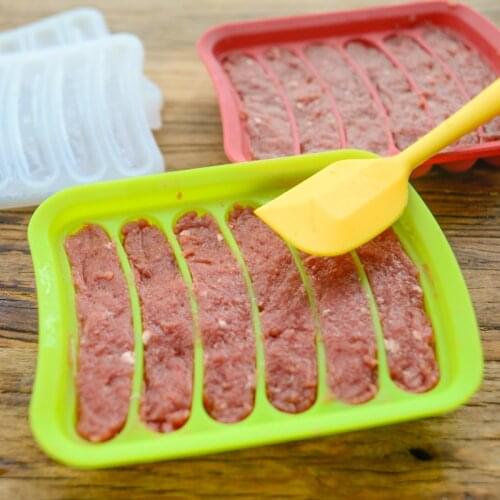 Hot sale DIY Hot Dog Handmade ham sausage mould Sausage Maker Silicone Mold 6 in 1 Kitchen Making and Refrigerated Hot Dog tool
