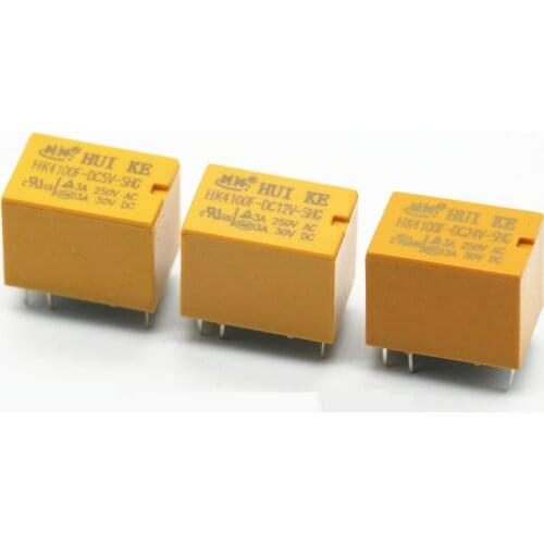 Relay HK4100F-DC12V-SHG HK4100F-DC5V-SHG 6 pin 3A 3V / 5V / 9V / 12V / 24V HK4100F-DC24V-SHG HK4100F-DC3V-SHG
