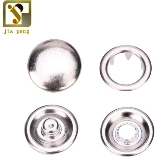 100 Sets Clothes Metal Snap Buttons Copper Fasteners Press Studs Cloth Diaper Baby Romper Buckle Environmentally Friendly Snaps