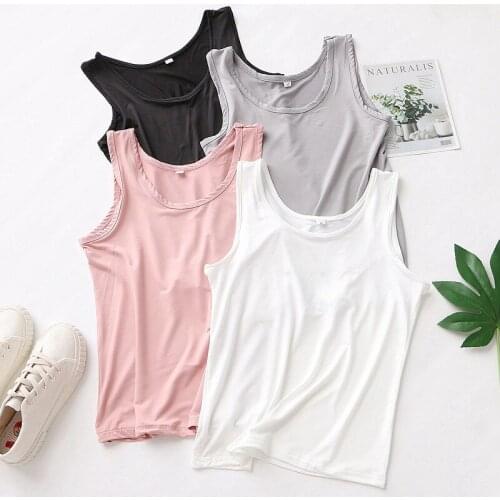 Short Sport Tank Top For Women Girls Sleeveless Thin Vest Fashion Solid Minimalist Casual Top Slim Type