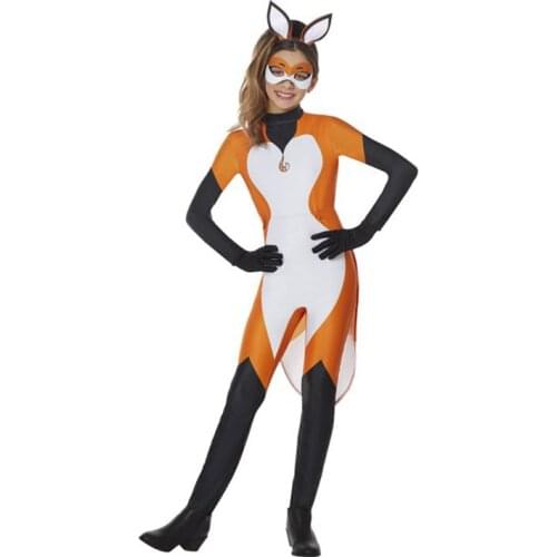 Halloween Cosplay Costume For Teen Girl Jumpsuit Fashion Children Fox Romper Clothes